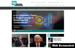 A portion of the PJ Media homepage.