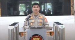 Tangkapan layar Kepala Bagian Penerangan Umum (Kabagpenum) Divisi Humas Polri Ahmad Ramadhan ( Tribrata TV Humas Polri)