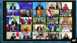 Arhiva - Svetski lideri učestvuju na virtuelnom klimatskom samitu Bele kuće, preko Zum aplikacije, 22. aprila 2021.