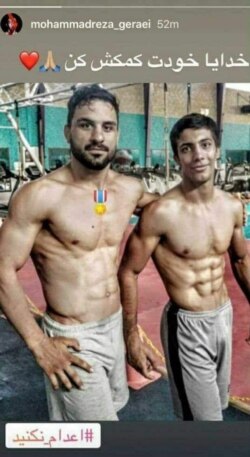 محمدرضا گرایی در کنار نوید افکاری