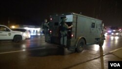 8月21号 尼克森州长宣布撤出国民警卫队。 (美国之音杨晨拍摄)