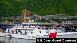 美国海岸警卫队最新巡逻舰“厄尔·坎宁安号”正式服役。(2025年8月11日)