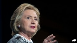 美国前国务卿希拉里•克林顿（资料照片）