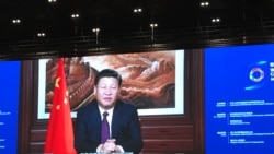 中国国家主席习近平发表视频讲话祝贺第三届世界互联网大会开幕。（美国之音叶兵拍摄）