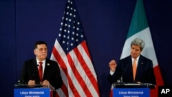 Sabon Firatim Ministan Libya da John Kerry a taron jiya