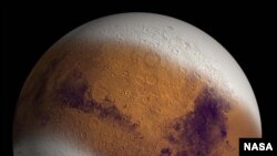 NASA image of what Mars looked like at its Ice Age Maximum.