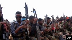 소말리아의 반정부군 지지 병력. (자료사진)
