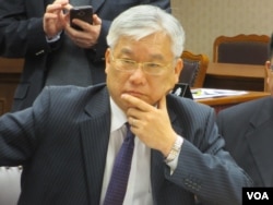 台湾陆委会主委夏立言（美国之音张永泰拍摄）