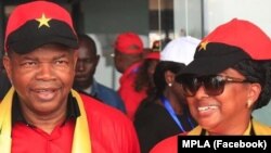 João Lourenço e Ana Dias Lourenço em campanha