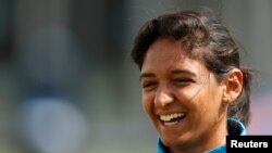 بھارت کی ٹی ٹوئنٹی کرکٹ ٹیم کی کپتان ہرمن پریت کور۔ فائل فوٹو