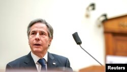 美国国务卿布林肯在众议院外交委员会就拜登政府外交优先事项作证。(2021年3月10日)