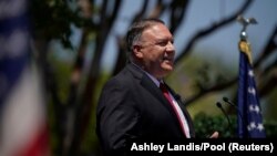 Le secrétaire d'État américain Mike Pompeo s'exprime à la bibliothèque présidentielle Richard Nixon, à Yorba Linda, Californie, États-Unis, le 23 juillet 2020. (Photo: Ashley Landis/Pool via REUTERS)