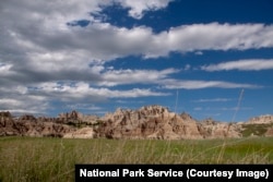The big sky at Badlands National Park