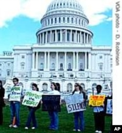 A Darfur rally in front of the U.S. Capitol