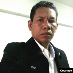 Oun Srean was a former duty head of the dissolved CNRP in Uddar Meanchey province.(Photo courtesy)
