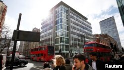 Le siège de Cambridge Analytica à Londres, Grande-Bretagne, le 20 mars 2018. 