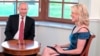 NBC journalist Megyn Kelly, right, smiles during an interview with Russian President Vladimir Putin in the Constantine Palace at the St. Petersburg International Economic Forum in St. Petersburg, Russia, June 1, 2017.