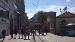 Photos of Istanbul's famous Istiklal shopping street Friday crowded with people, many unmasked, alarmed Health Minister Fahrettin Koca, warning of dangerous complacency. (D. Jones)