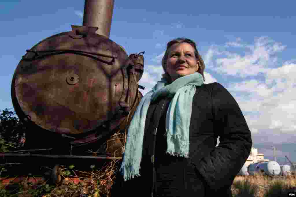 Maya Alameddine, a photojournalist who lives in Lebanon's second-largest city of Tripoli. (Photo - J. Owens/VOA)