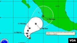 Badai Jova diperkirakan akan melanda Meksiko Selasa sore (foto:dok).