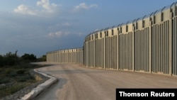 알렉산드르폴리스 지역에 건설된 그리스-터키 국경 장벽. (자료사진)