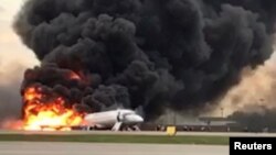 Jirgin sama ya kama da wuta a Rasha