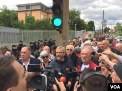 Glumac Emir Hafizbegović odazvao se protestima usmjerenim protiv VSTV-a BiH, Sarajevo, 29. maj 2019