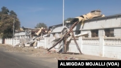 This textile factory was bombed in July, leaving more than 1,300 people unemployed. Many of the workers are now looking for work as day laborers, Sana'a, Yemen, November 2015.