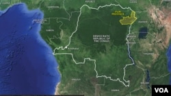 Map of Democratic Republic of Congo 