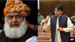 محسن داور و مولانا فضل الرحمان