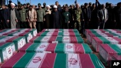 تشییع جنازه قربانیان انفجارهای کرمان.