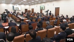 2025년 3월 11일 한국 국회의사당에서 진행된 외교통일위원회 전체회의. (화면출처: 한국 국회)