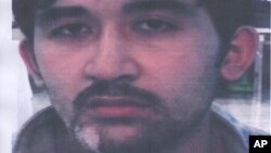 This undated image provided by the Royal Thai Police shows a man they believe is part of a group responsible for a deadly bombing at a shrine in central Bangkok on Aug. 17, 2015. Authorities on Thursday, Sept. 3, 2015, identified the suspect but issued tw