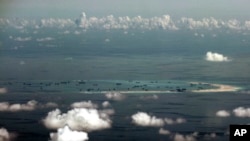 Salah satu pulau di kepulauan Spratly, Laut Cina Selatan (Foto: dok).