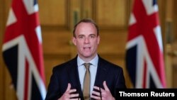 도미니크 라브 영국 외무장관.