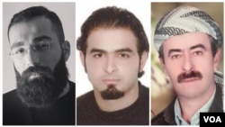 از راست:‌ حسین عثمانی، هوشنگ رضایی، و حمید صفت