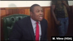 Haitian Government Commissioner Paul Erronce Villard discusses insecurity and government corruption in Port au Prince, Haiti, April 24, 2019.