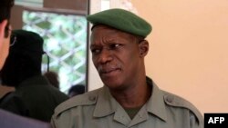 Le général du G5 Sahel Didier Dacko lors d'une réunion à Bamako, le 1er août 2017.