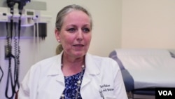 Ranit Mishori, a physician and Georgetown University professor of family medicine, recommends asking patients about FGM "in a nonjudgmental way." (K. Choudhury/VOA)