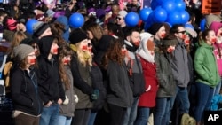 Anti-abortion protesters rally outside the Supreme Court in Washington, March 2, 2016. The justices heard the biggest case on the topic in nearly a quarter century.