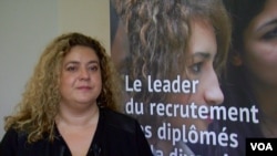 Mozaik RH's deputy director Estelle Barthelemy says companies need to see diversity as an asset. (L. Bryant/VOA)