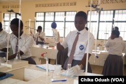 Keza says she chose to attend the FAWE Girls’ school because she wanted to be around goal-oriented girls.