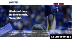 WGU is a private, not-for-profit school that offers study programs leading to a bachelor’s or master’s degree.