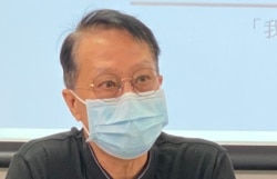 前社福界立法会议员张国柱 (美国之音/汤惠芸)