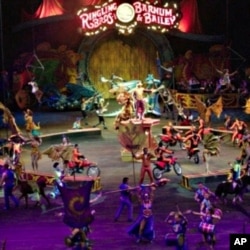 Ringling Brothers and Barnum & Bailey Circus performers and crew live and travel on a train 11 months out of the year.