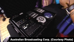 FemLINKpacific volunteers amplify the voices of Fiji island women using ‘suitcase radio’ technology. (Australian Broadcast Corp.)