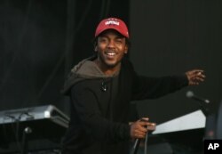 U.S rapper Kendrick Lamar performs on the main stage at Wireless festival in Finsbury Park, London, July 4, 2015.