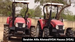 Kayayyakin noma zuben a hedkwatan ma’aikatan aikin gonar jihar, Borno a Maiduguri, 26, ga Mayu 2014.