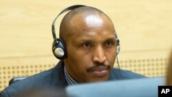 Bosco Ntaganda attend une audience à la Cour pénale internationale, à La Haye.