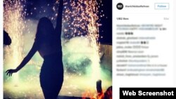 تصویری از صفحه «بچه پولدارهای تهران» که به نظر می‌رسد مربوط به یک پارتی شبانه است